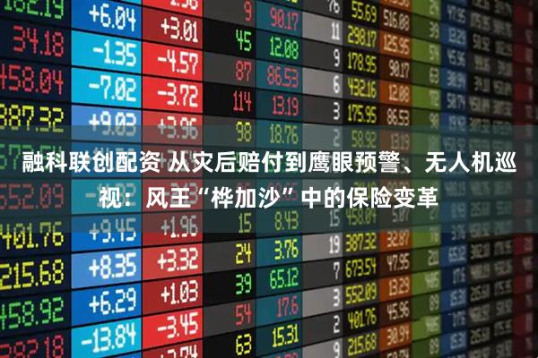 融科联创配资 从灾后赔付到鹰眼预警、无人机巡视：风王“桦加沙”中的保险变革